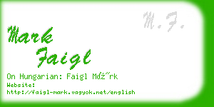 mark faigl business card